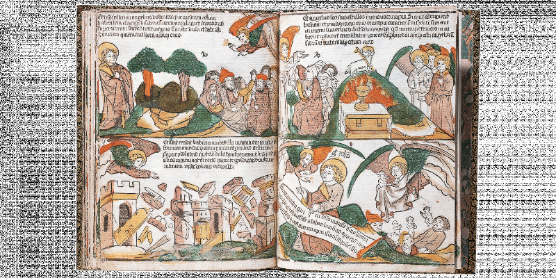 Une interprétation moderne de Voltaire, son buste se reflétant dans un écran de tablette numérique affichant des articles de presse sur la liberté d'expression et la laïcité